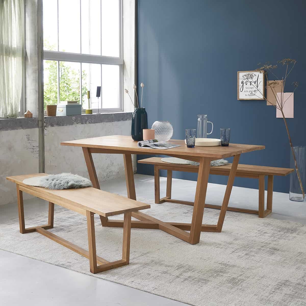 Table de cuisine bois de teck 160