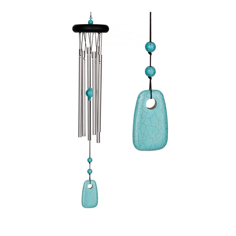 Carillon à vent feng shui turquoise 44cm