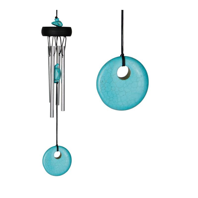 Carillon à vent feng shui turquoise 29cm