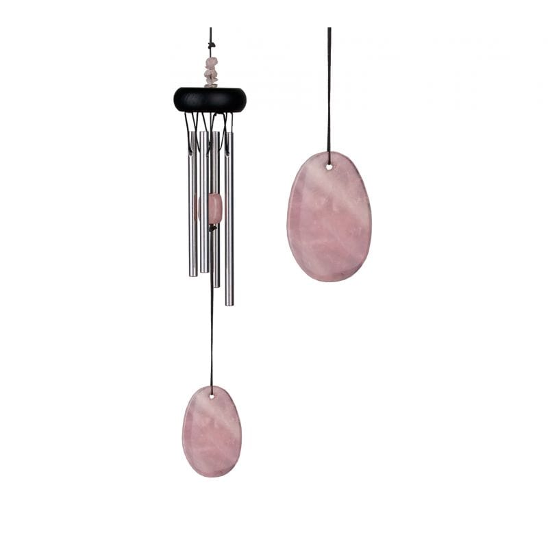 Carillon à vent feng shui quartz rose 29