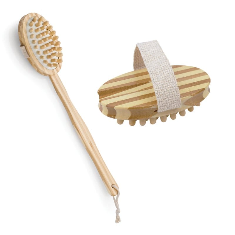 Brosse de massage amovible 42cm - bambou