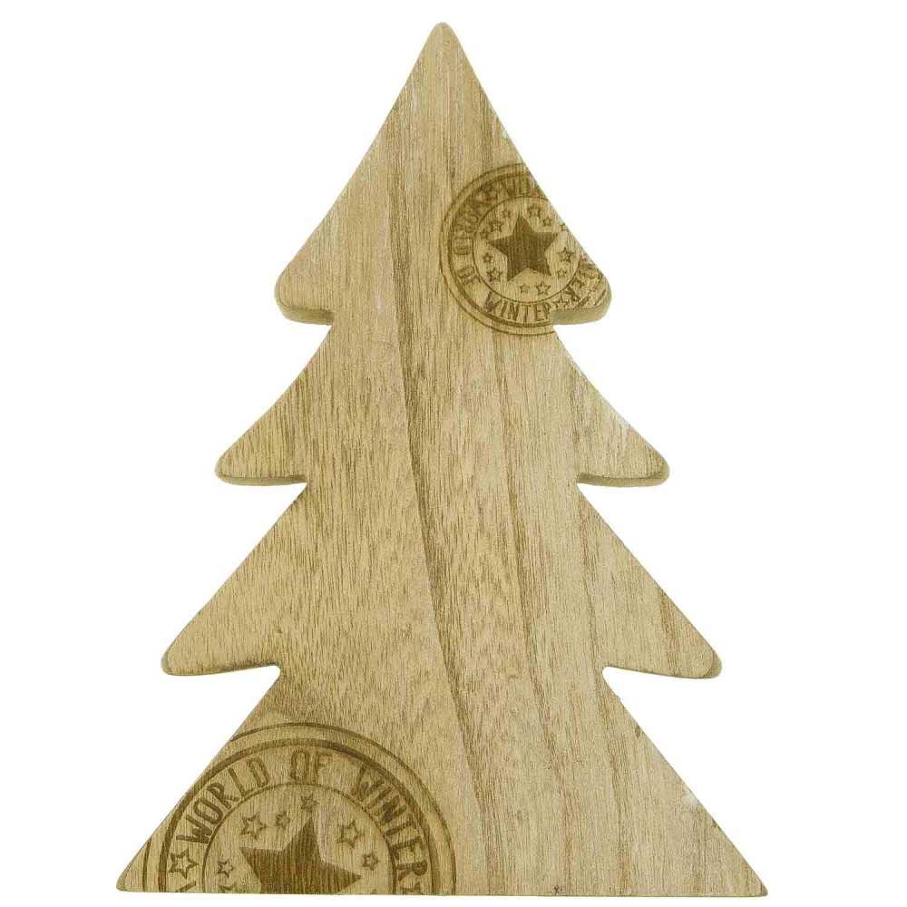 Sapin de noël en bois estampillé