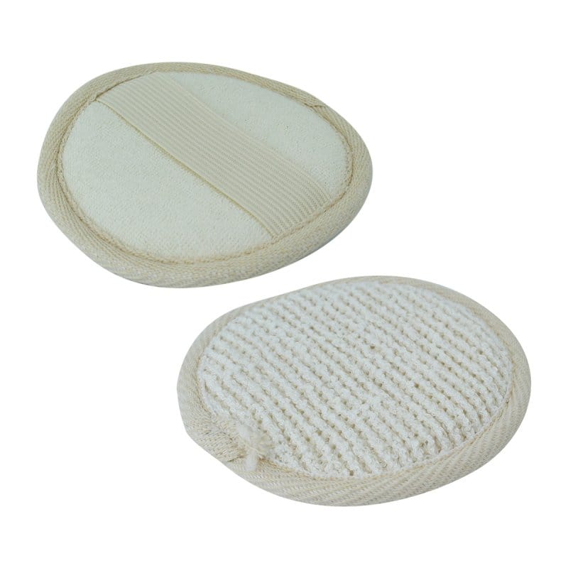 Disque exfoliant en fibre de bambou 10cm