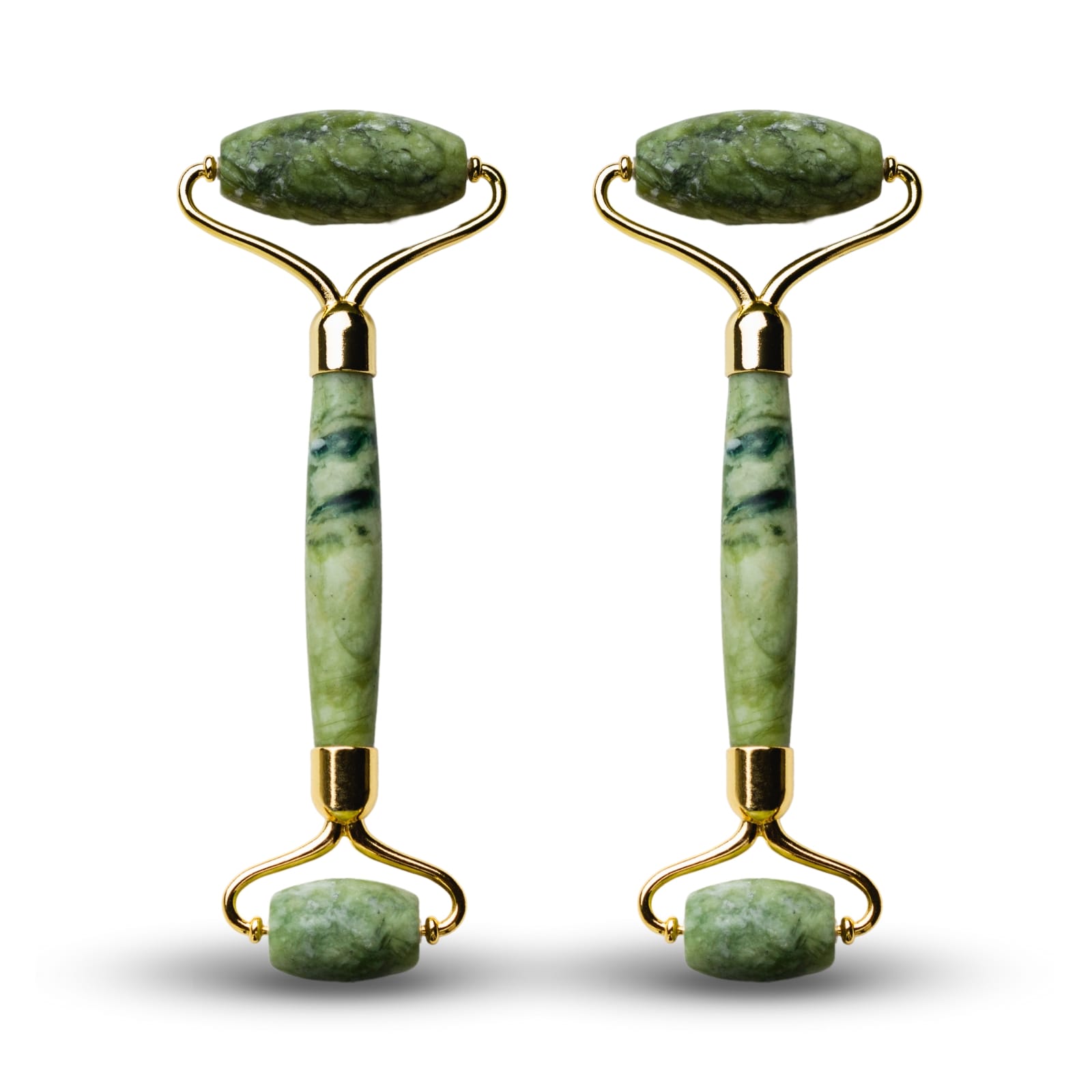2 masseurs visage pierre de jade vert