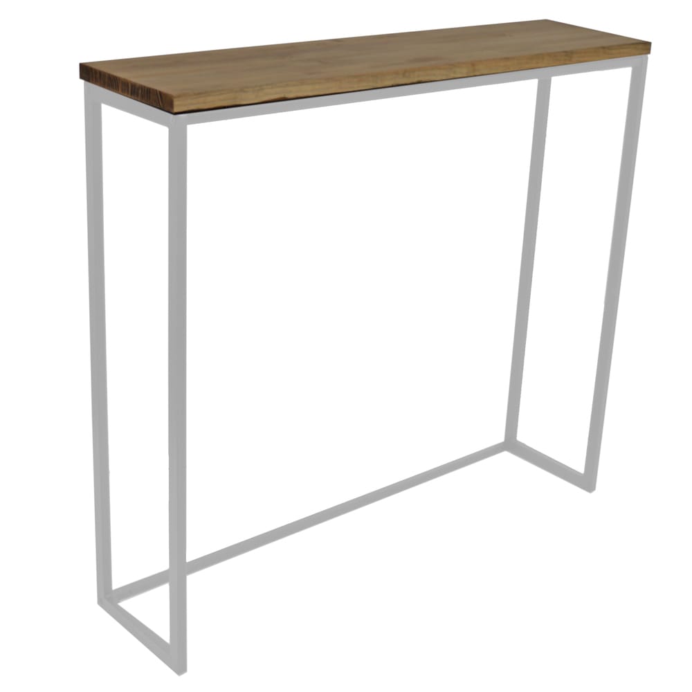 Table mange debout 30x120x110cm blanc