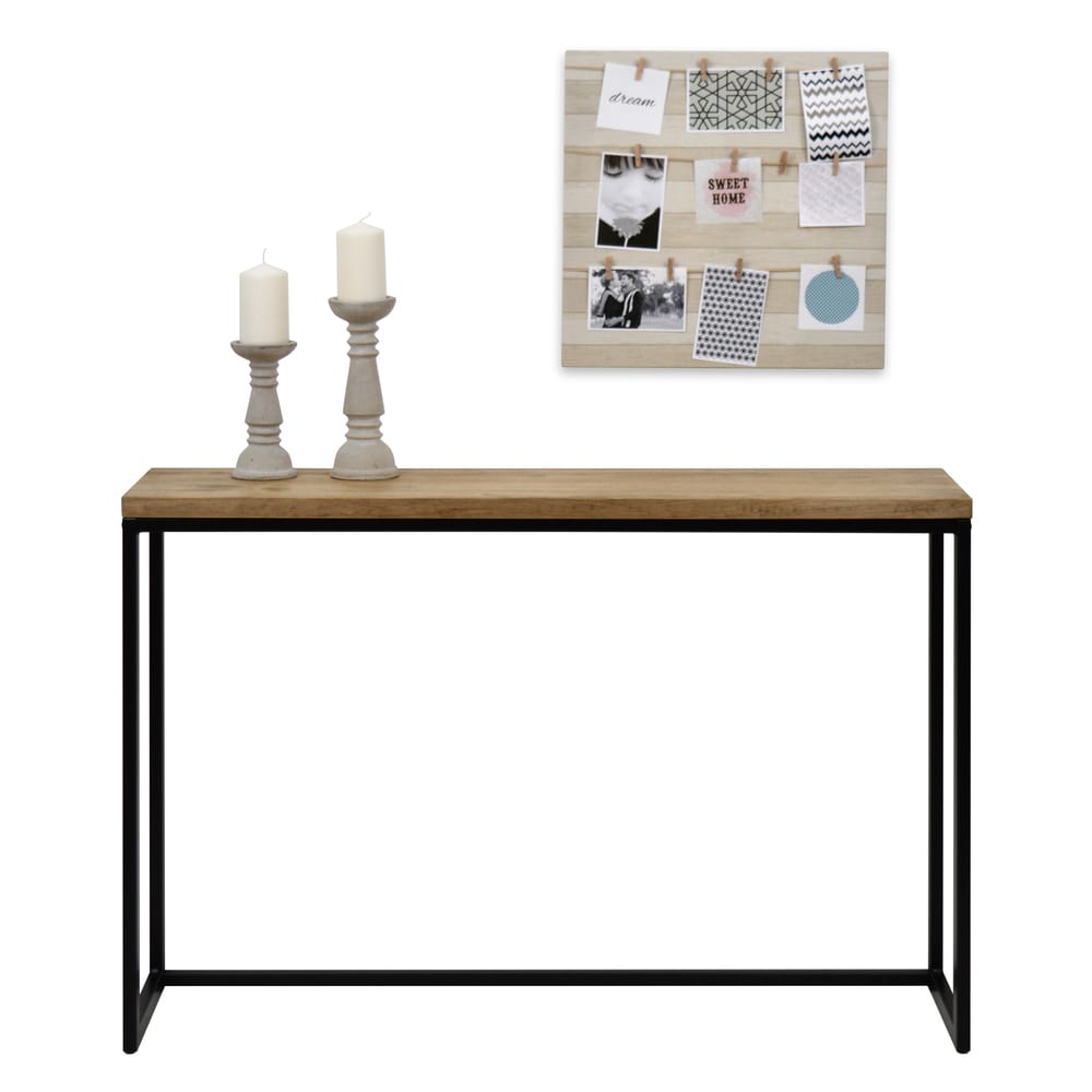 Table console icub 30x120x80cm noir