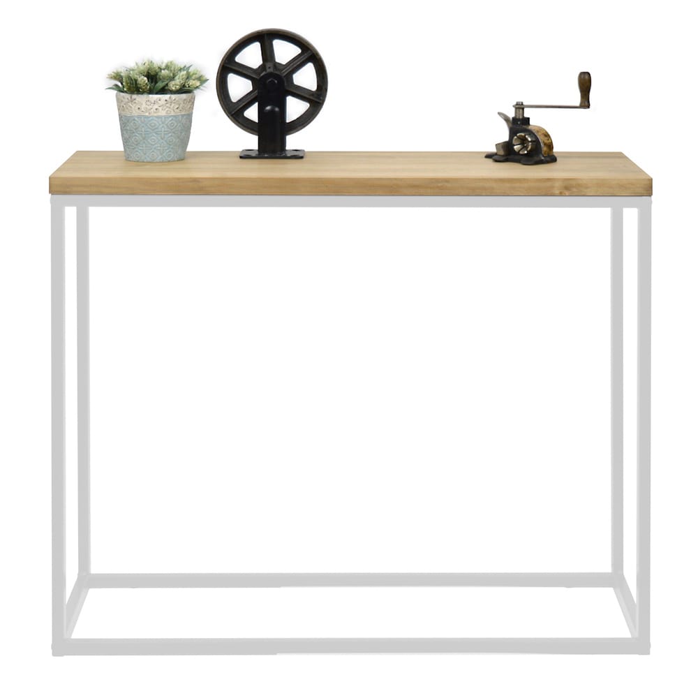Table console icub 35x100x82 – 30 blanc