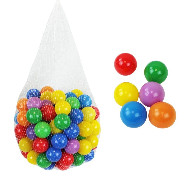 Sac de 100 balles de jeu multicolores