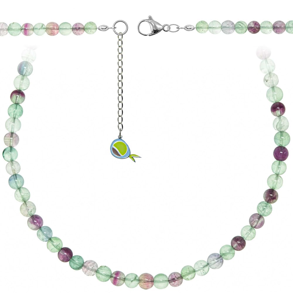 Collier fluorite multicolore