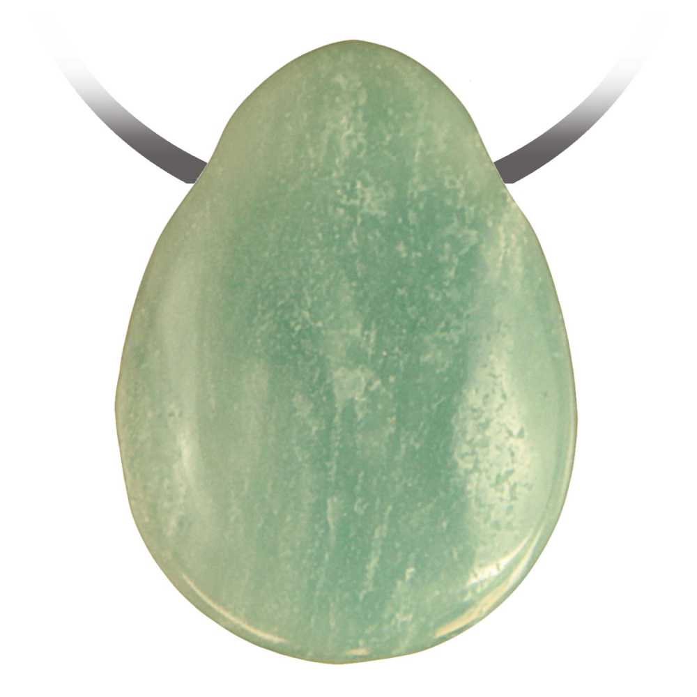 Pendentif goutte amazonite