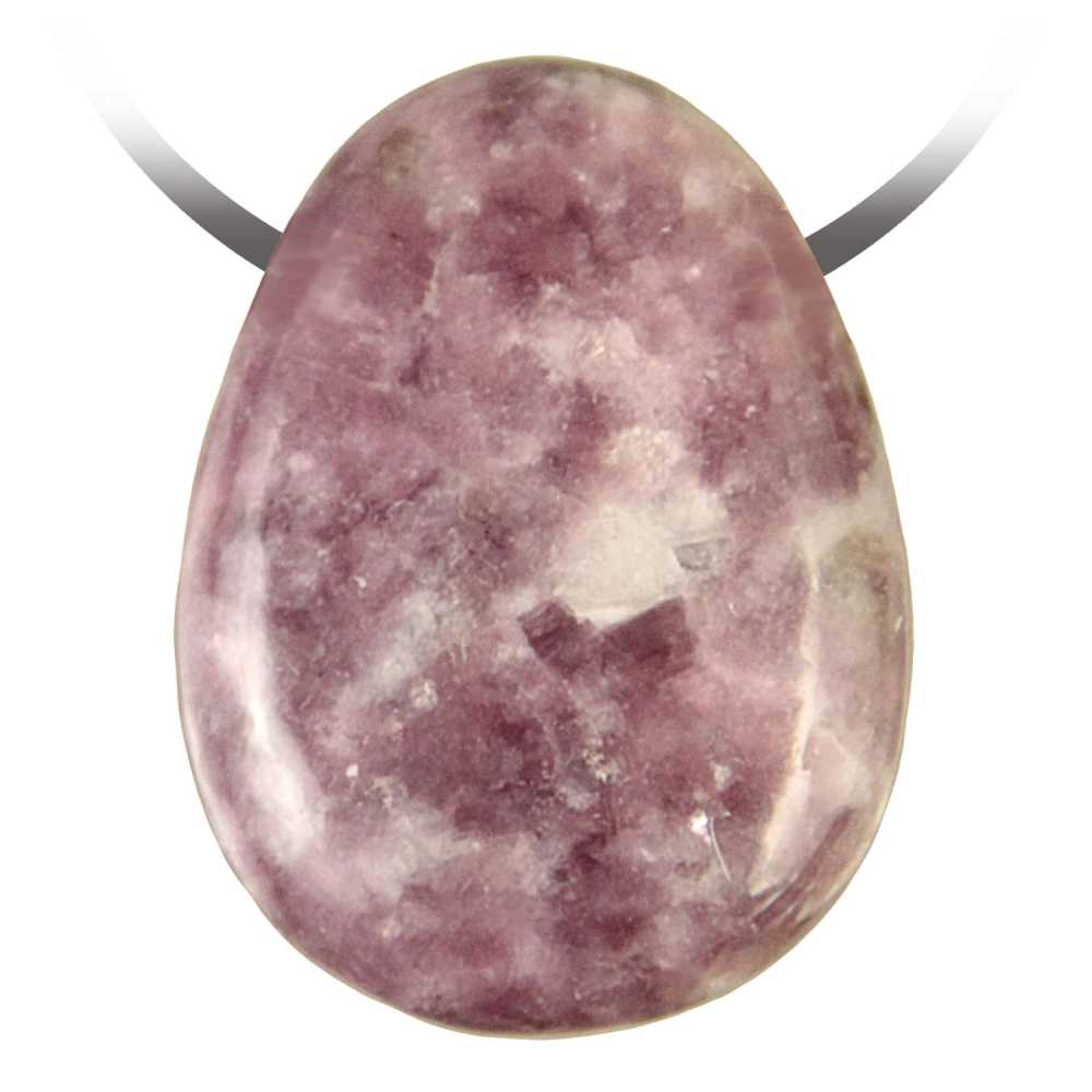 Pendentif goutte lépidolite