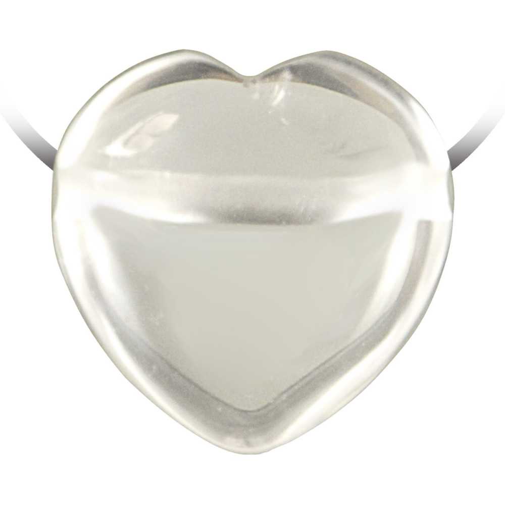 Pendentif coeur cristal roche