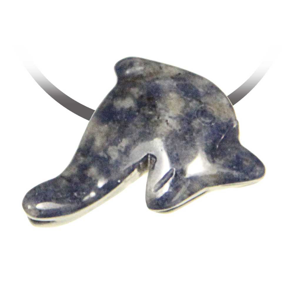 Pendentif dauphin sodalite