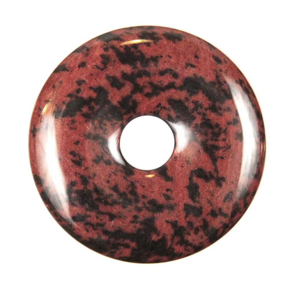Donut obsidienne acajou 3 cm