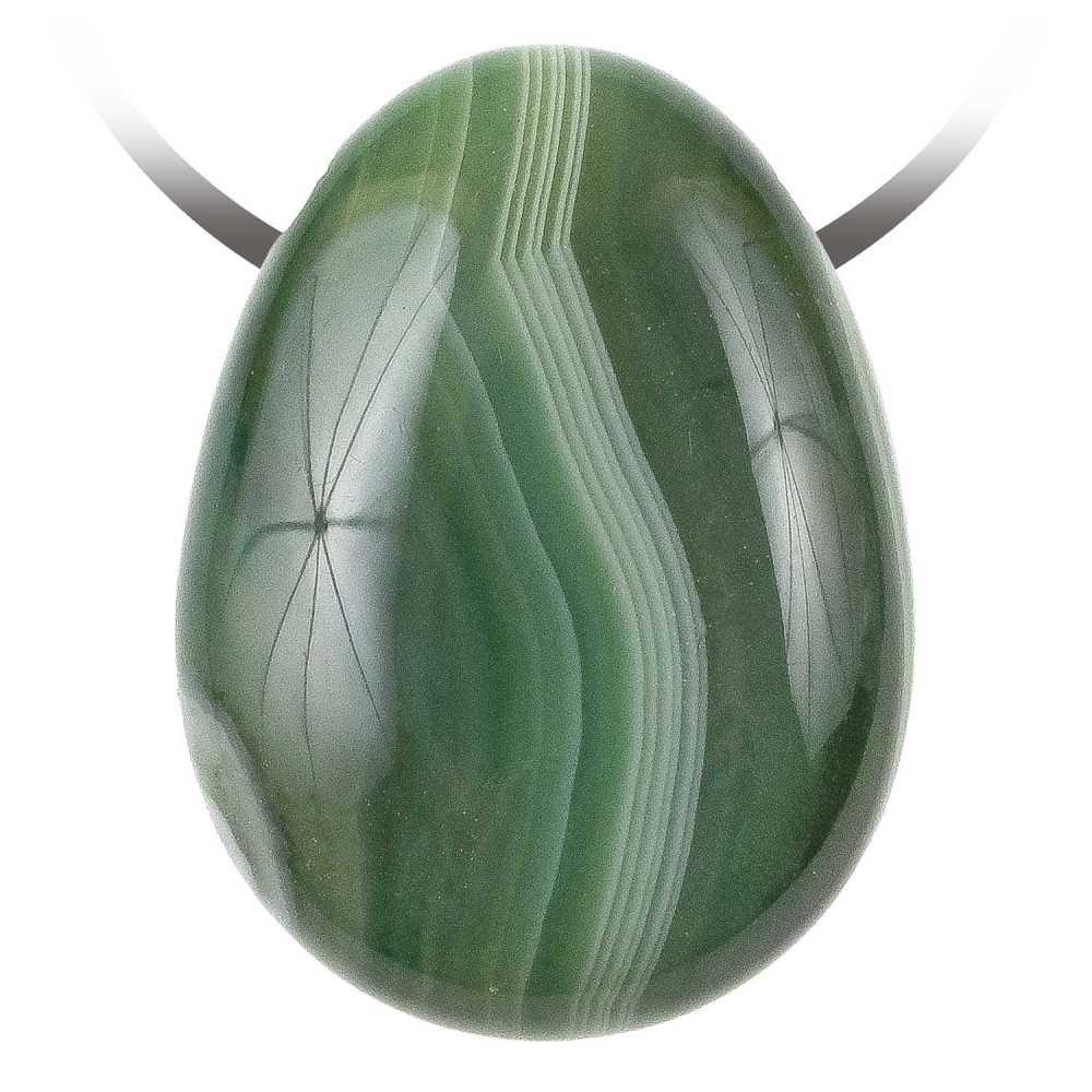 Pendentif goutte agate colorée vert