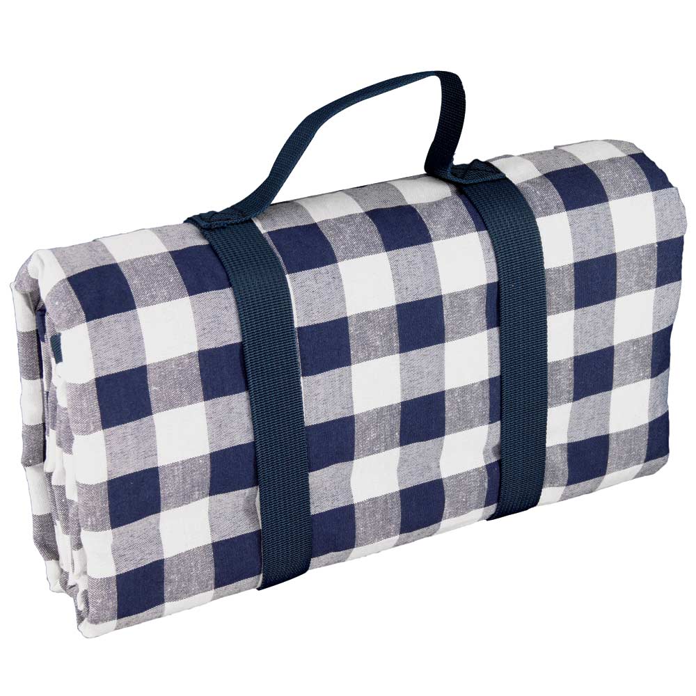 Grande nappe picnic bleu 140x280cm