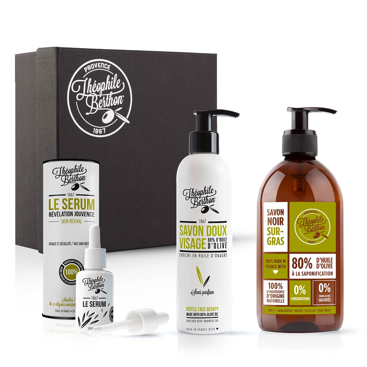 Coffret famille trio 100 % nature