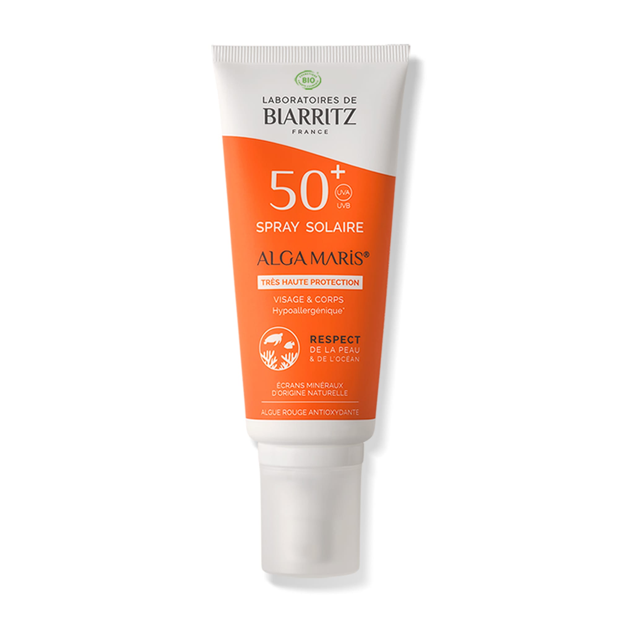 Spray solaire spf50+ bio