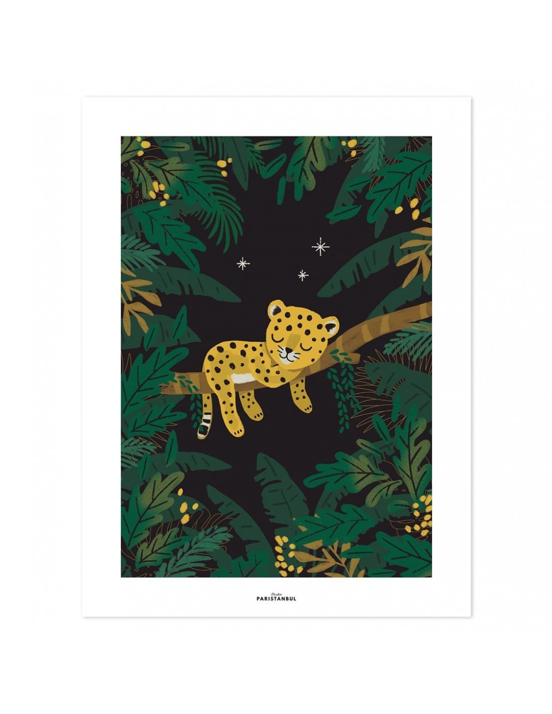 Affiche chambre bébé - jungle