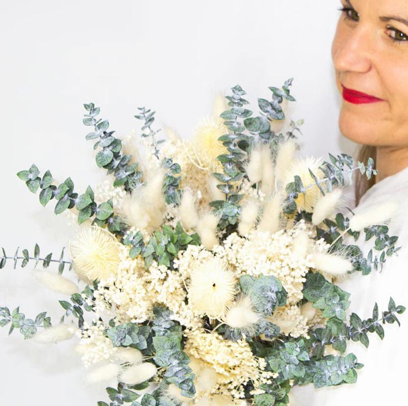 Bouquet de fleurs séchées mariage