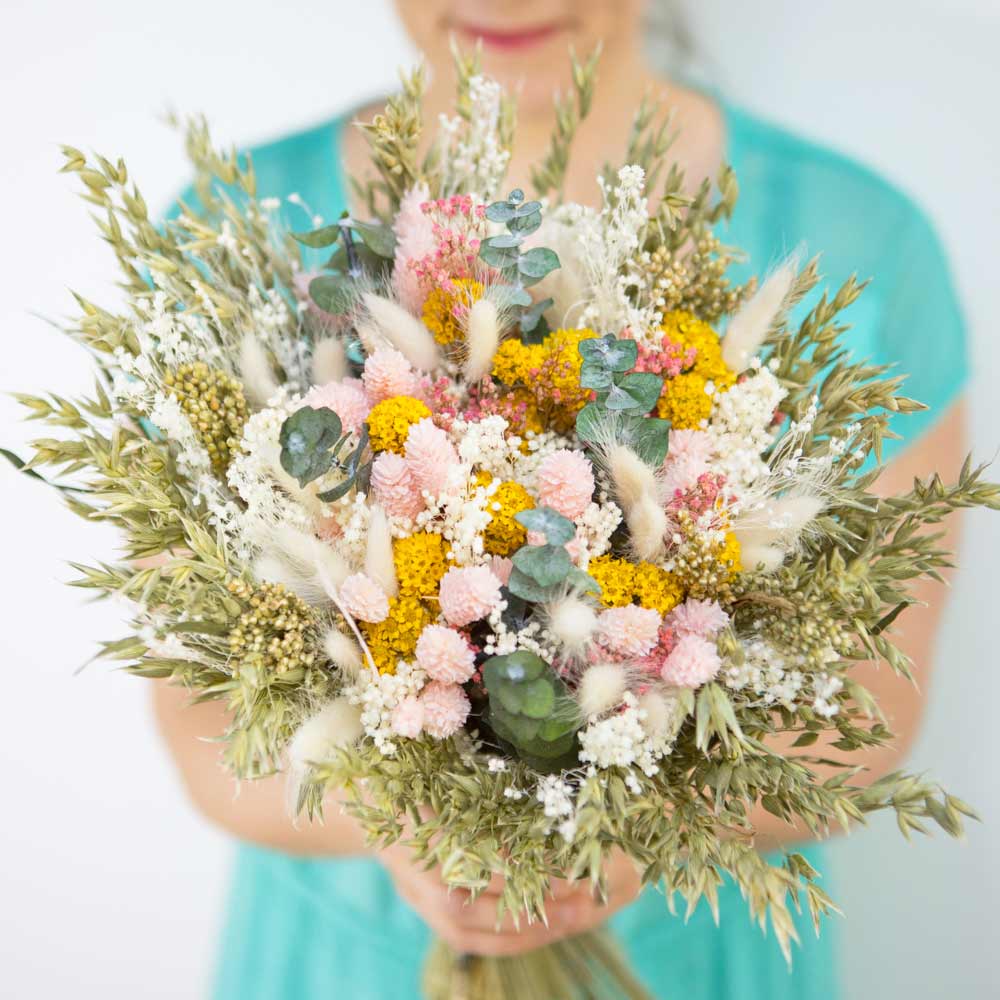 Bouquet de fleurs séchées xxl rose