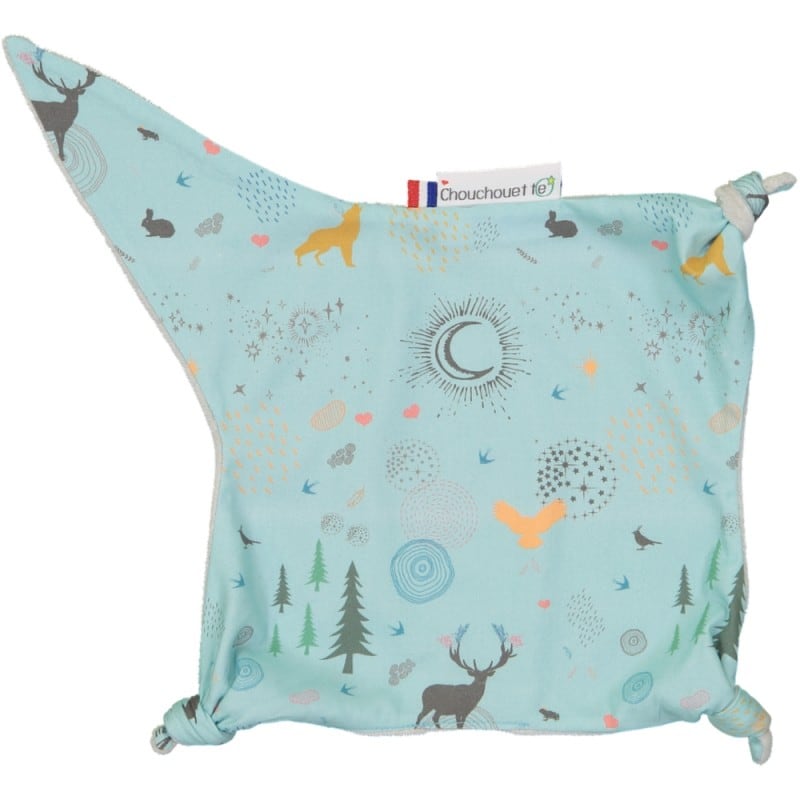 Doudou plat lior bleu