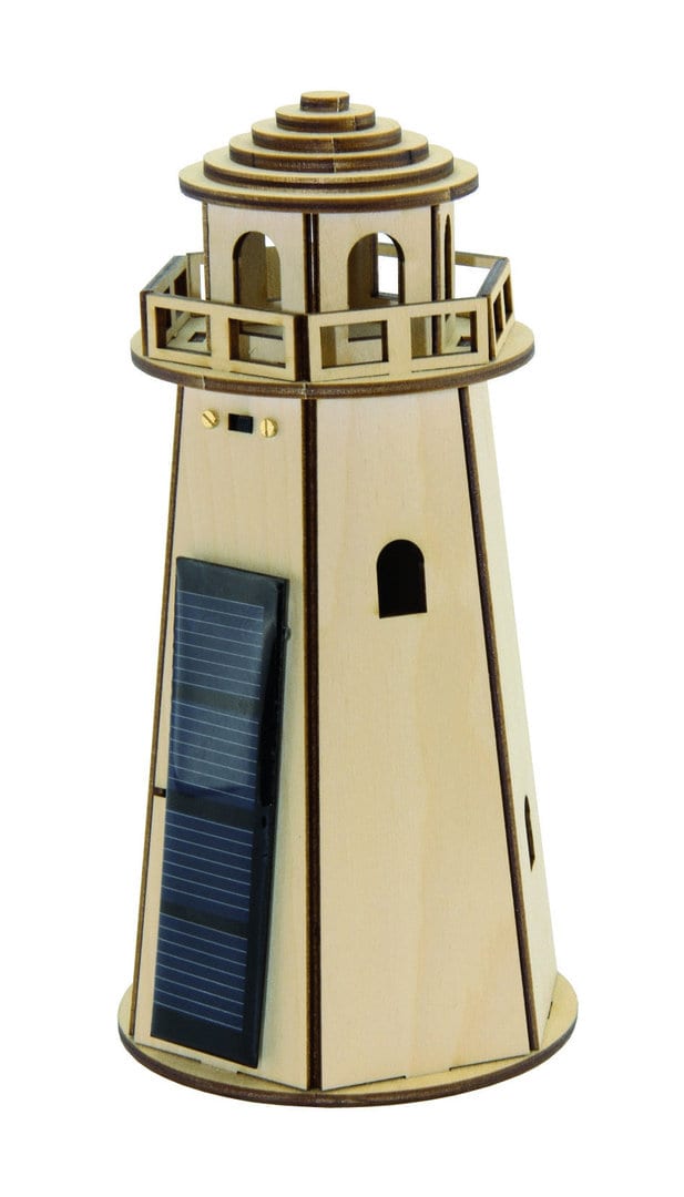 Phare solaire en bois ""starlight""