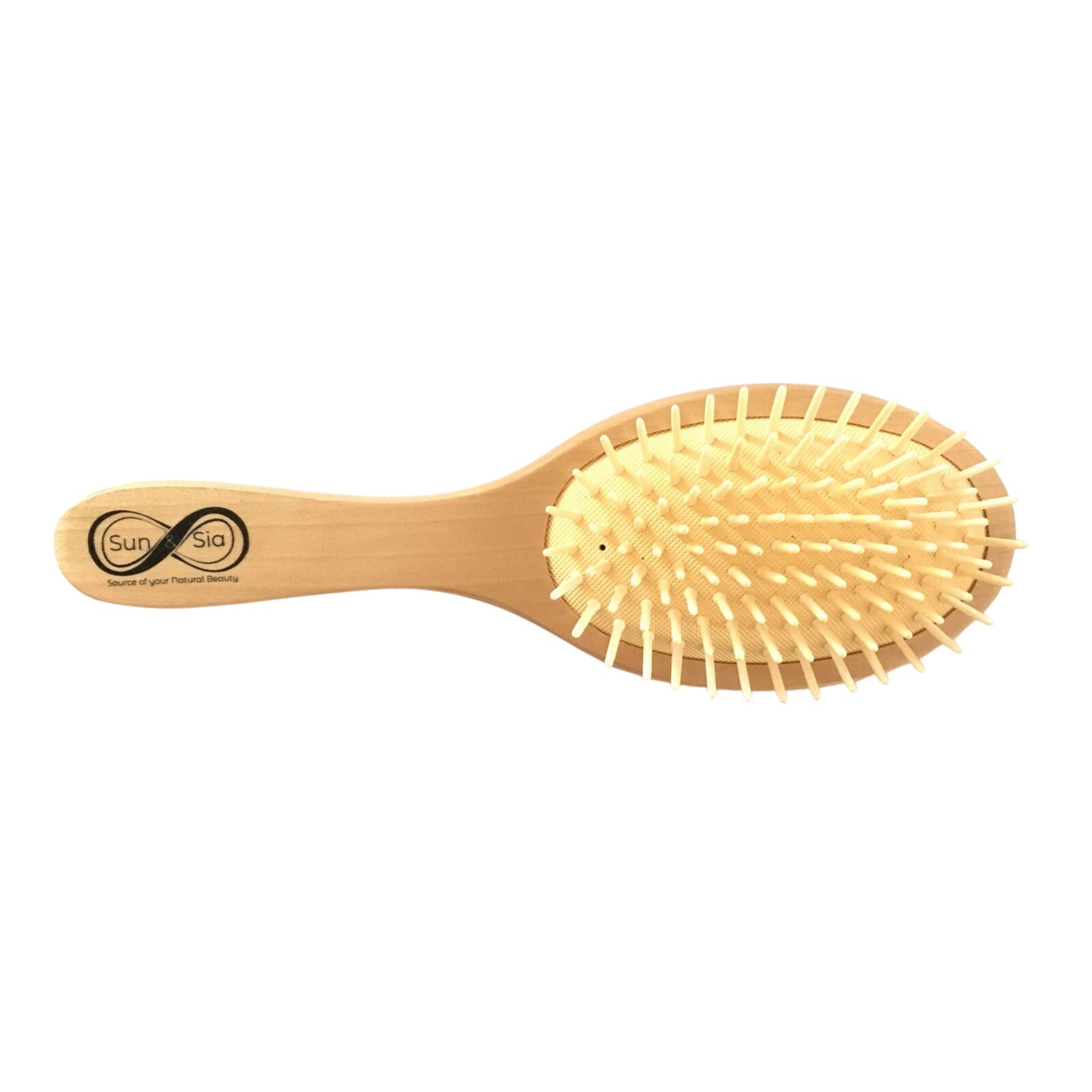 Brosse à cheveux en bois effet massant