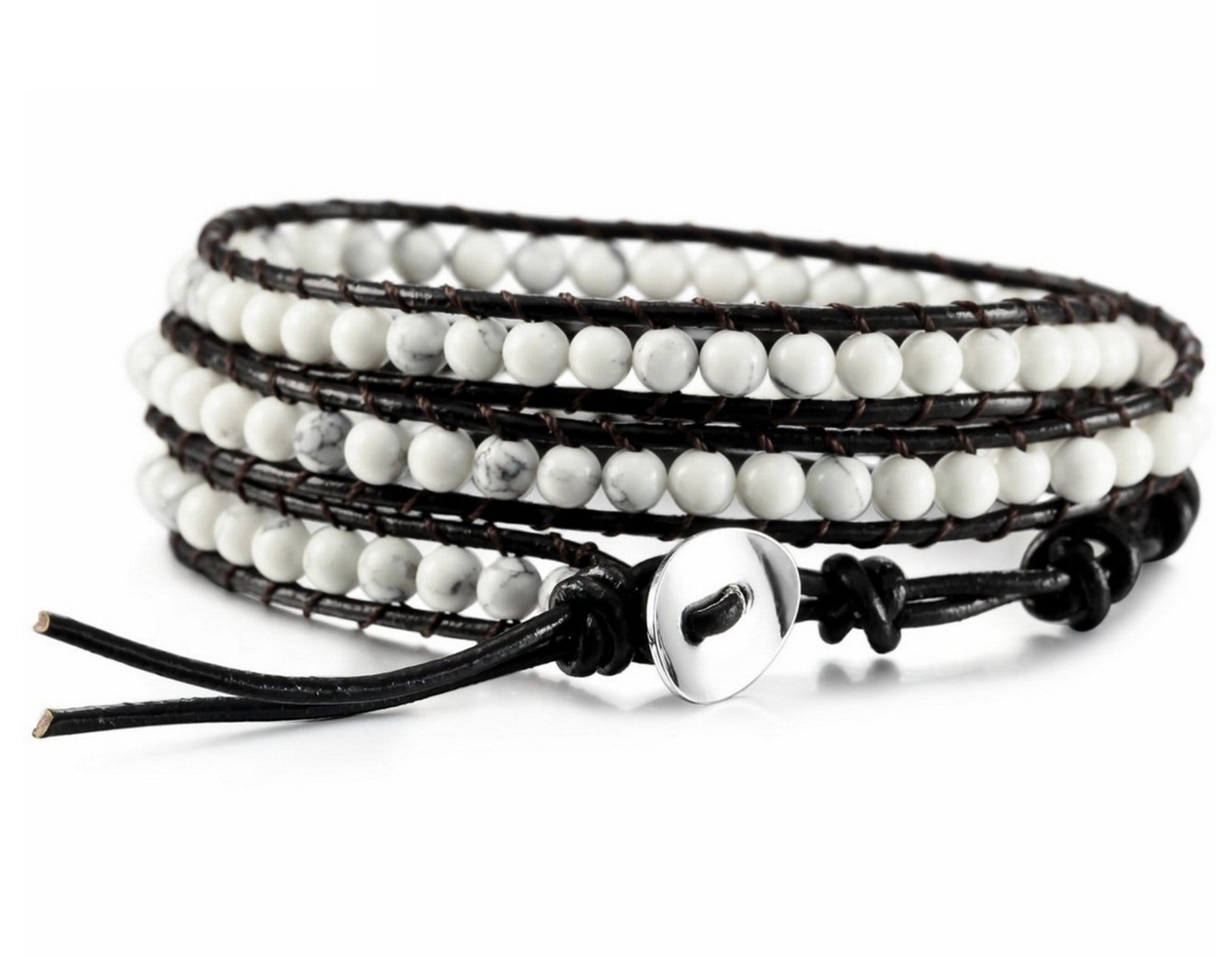 Bracelet wrap endurance en howlite