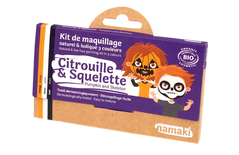 Kit de maquillage 3 couleurs citrouille