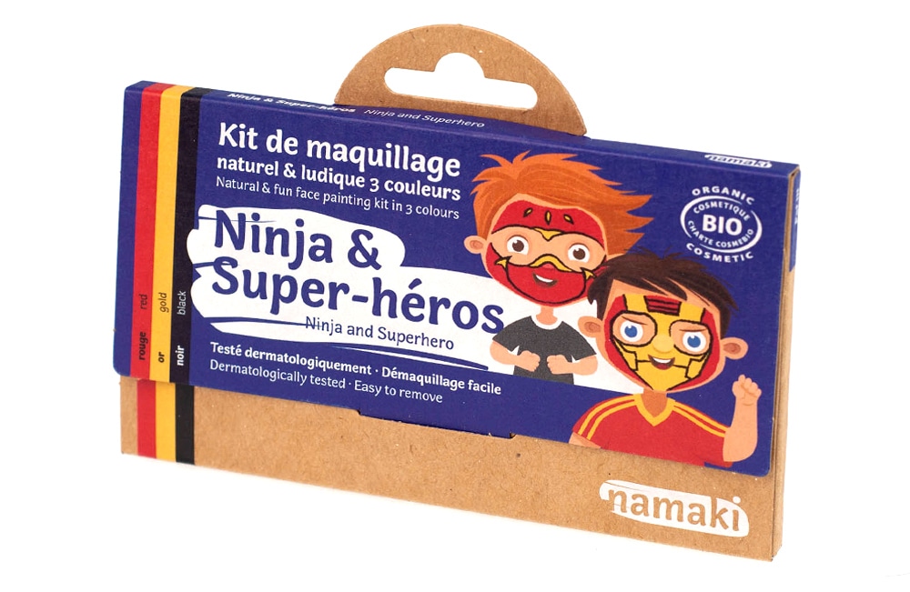 Kit de maquillage 3 couleurs ninja et su