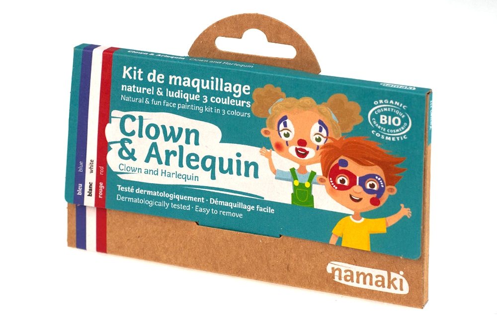 Kit de maquillage 3 couleurs clown