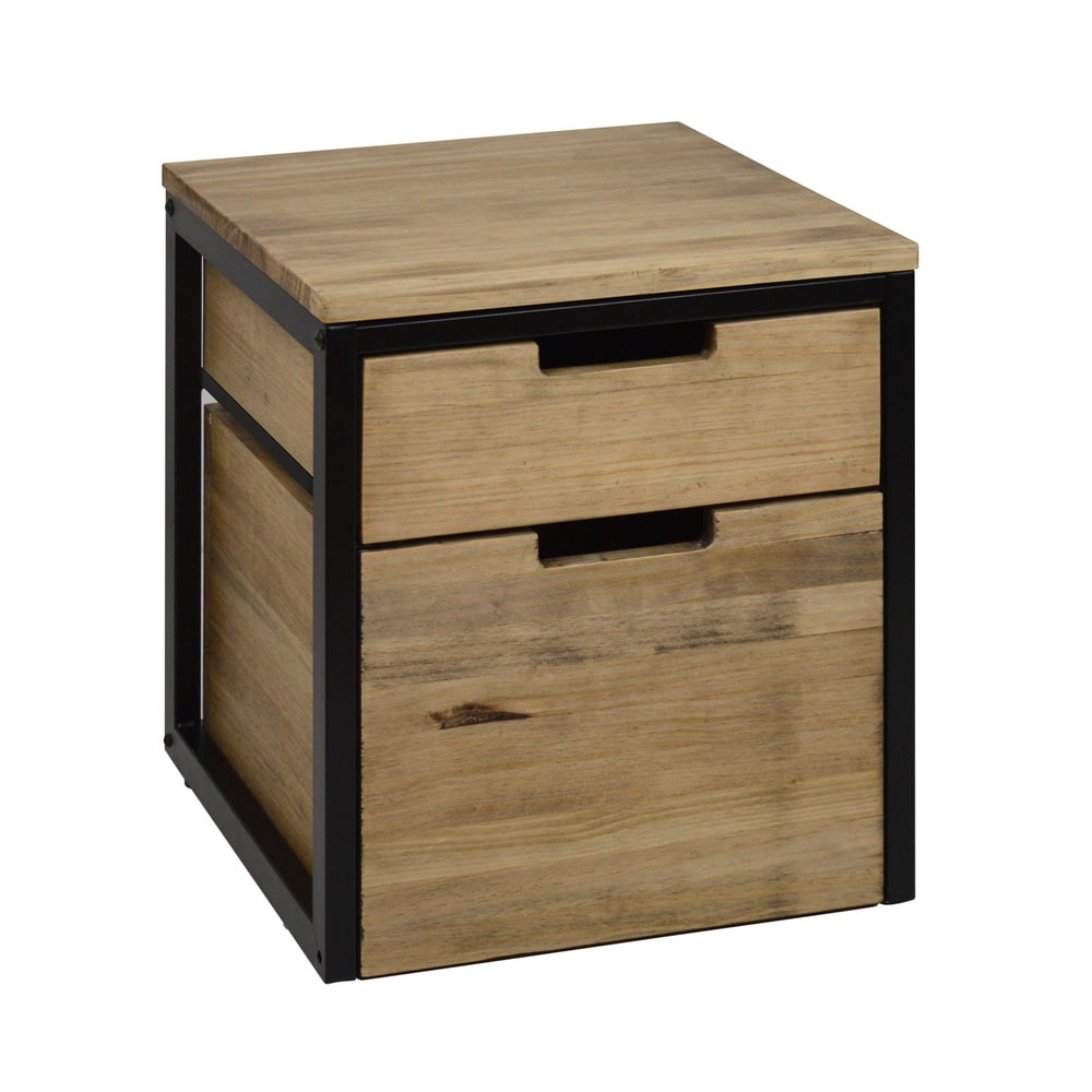 Table de chevet icub3  40x40x45cm noir