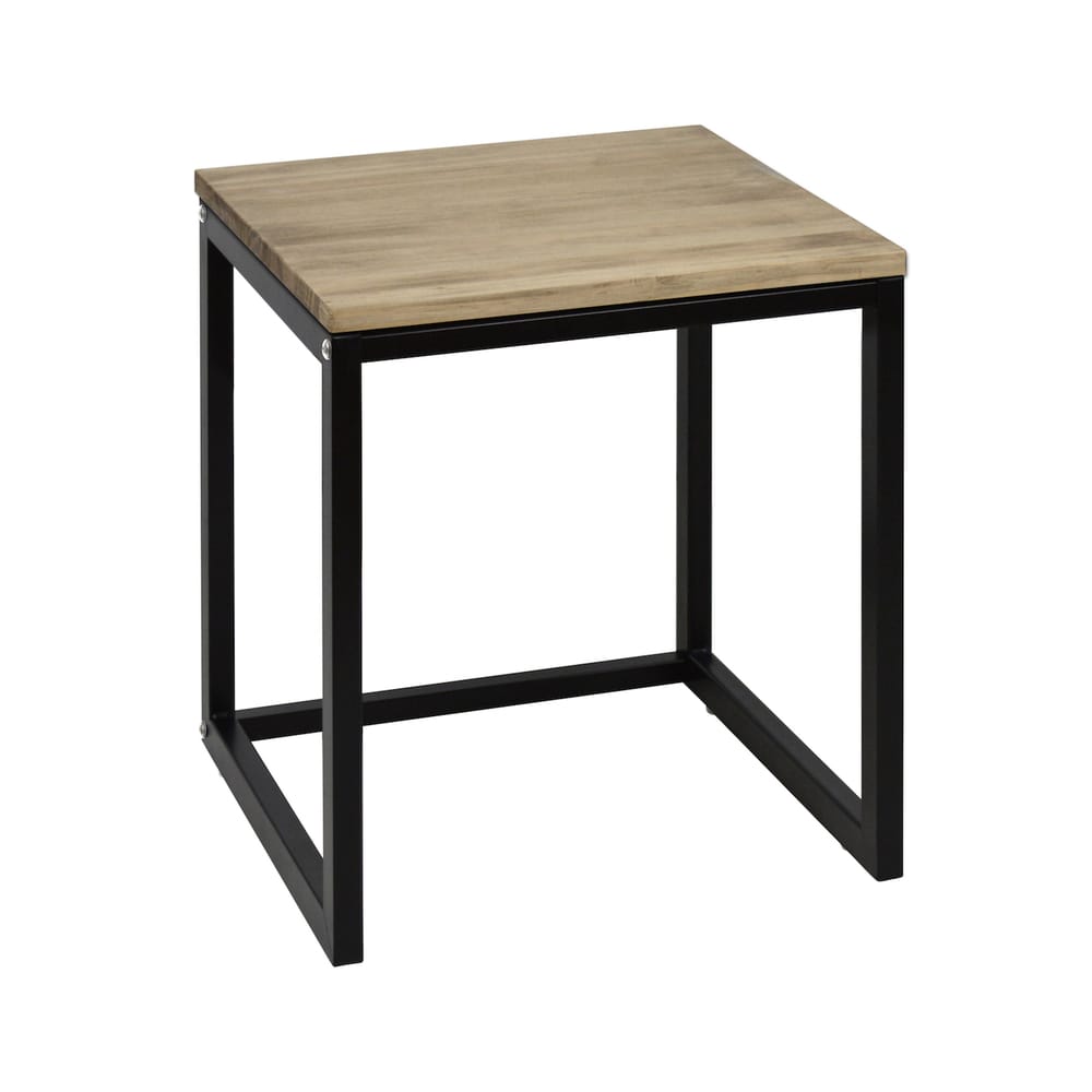 Table de chevet icub3  40x40x47cm noir