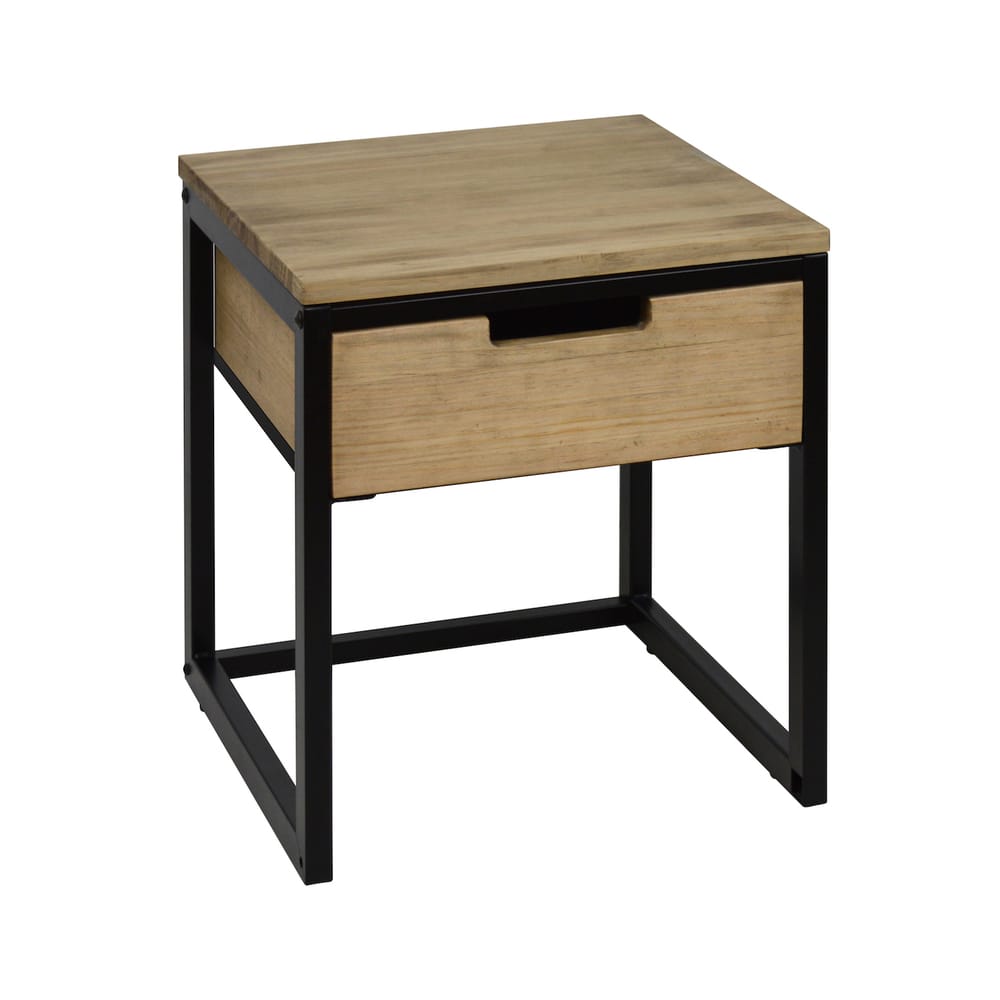 Table de chevet icub3 40x40x45cm noir