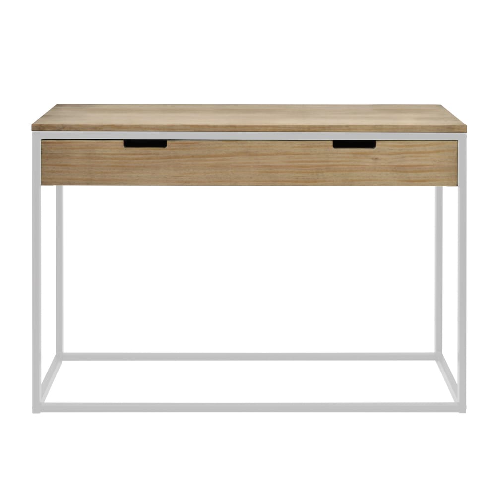 Console avec tiroir icub 40x120cm blanc