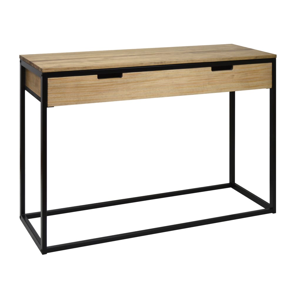 Console avec tiroir icub 40x120cm noir