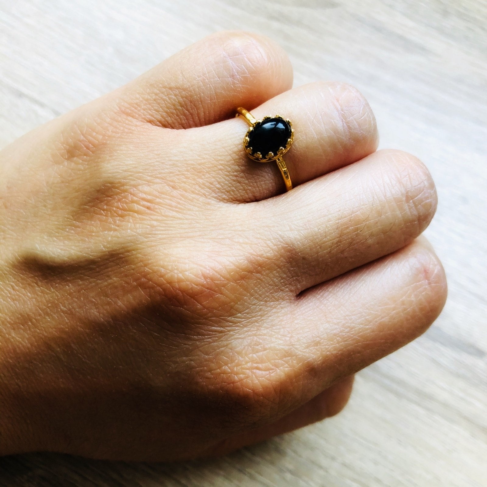 Bague margaux onyx or