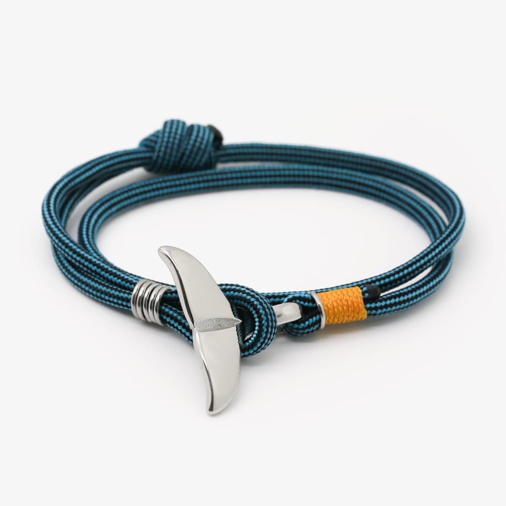 Bracelet corde baleine homme marin bj