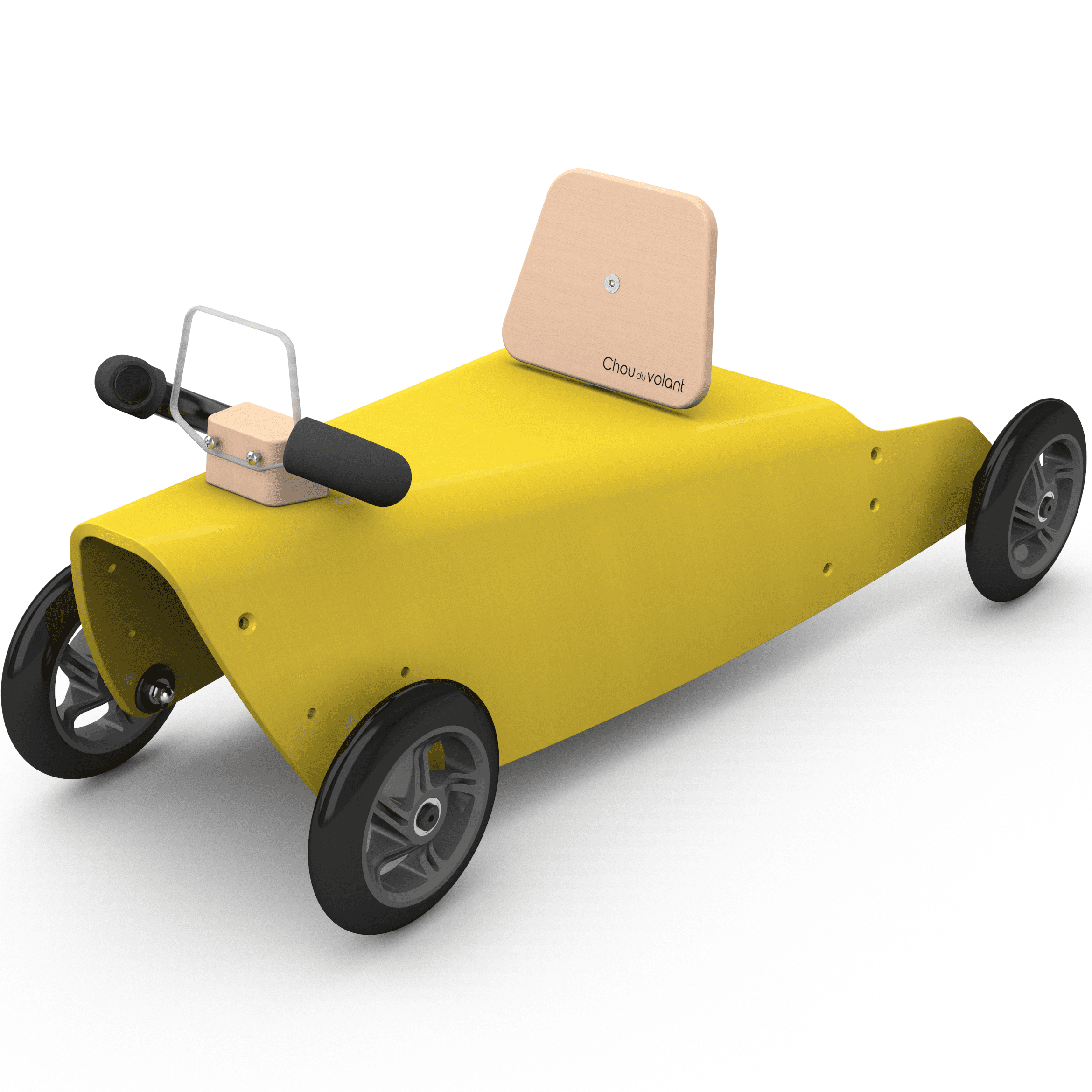 Porteur voiture - jaune