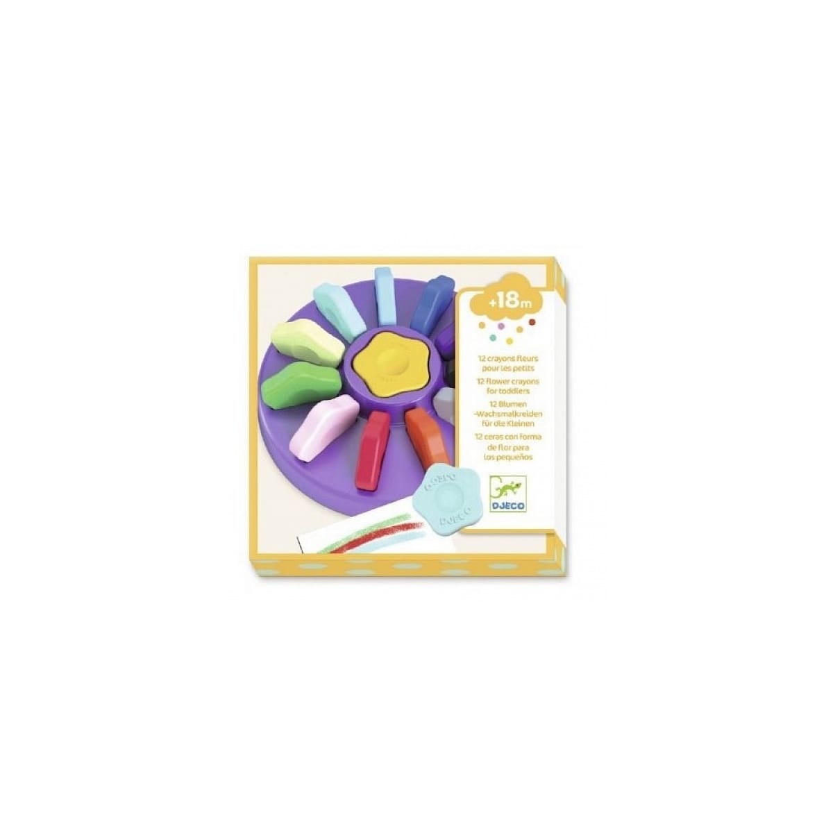 Djeco 12 crayons fleurs