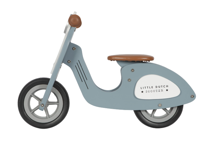 Draisienne scooter en bois - bleu