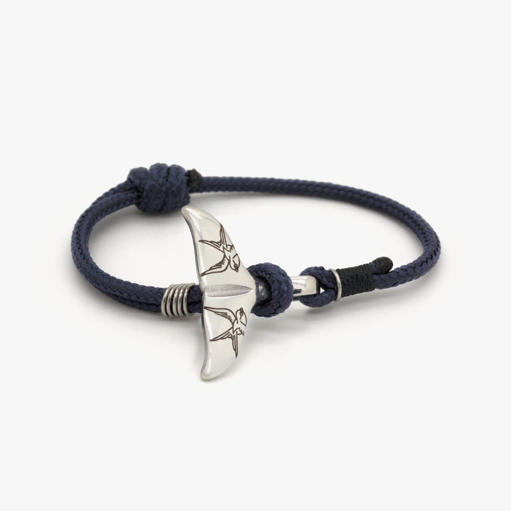 Bracelet baleine femme–tatoué hirondelle