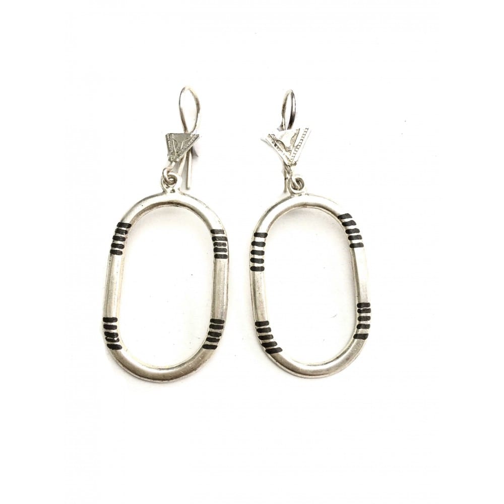 Boucles d'oreille touareg en argent