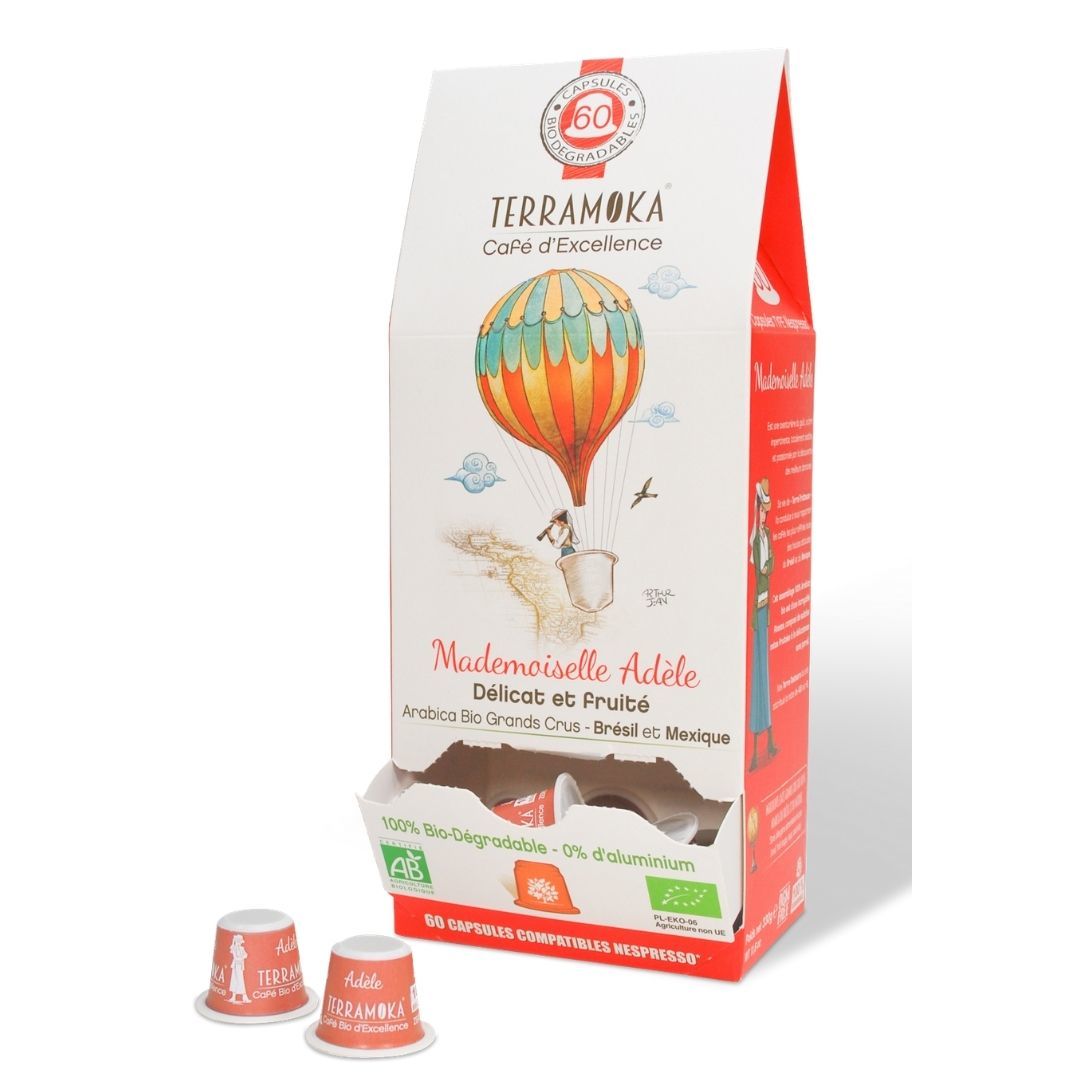 Café x60 capsules zéro dechet - adèle