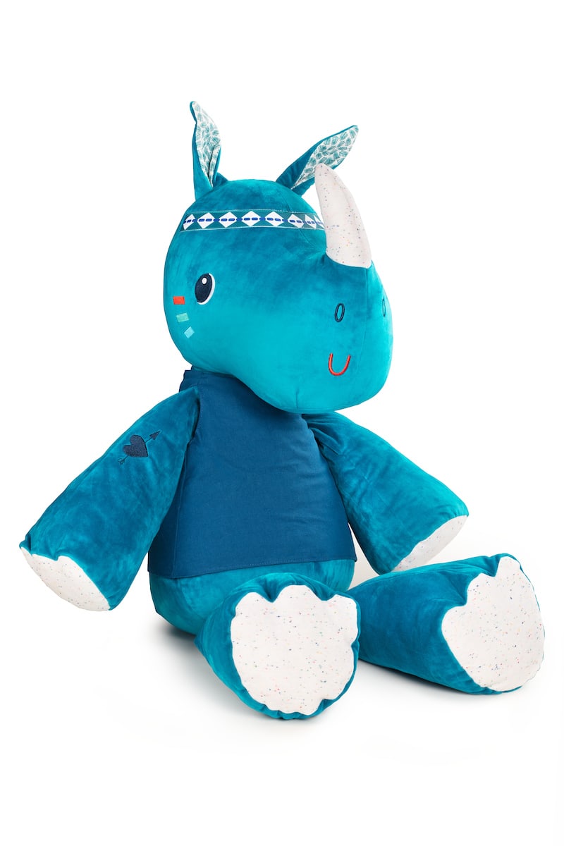 Peluche marius le rhino 50 cm