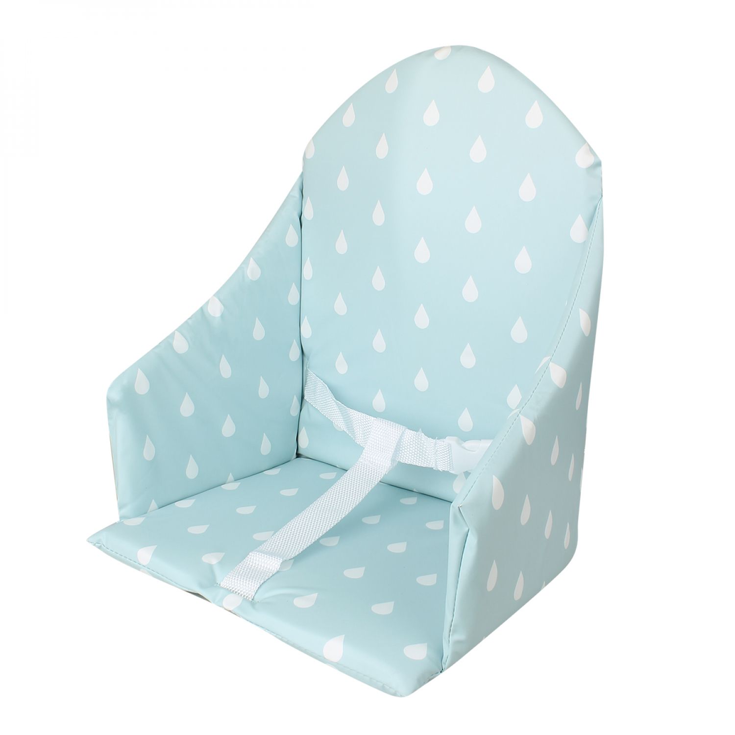 Coussin universel chaise haute bleu