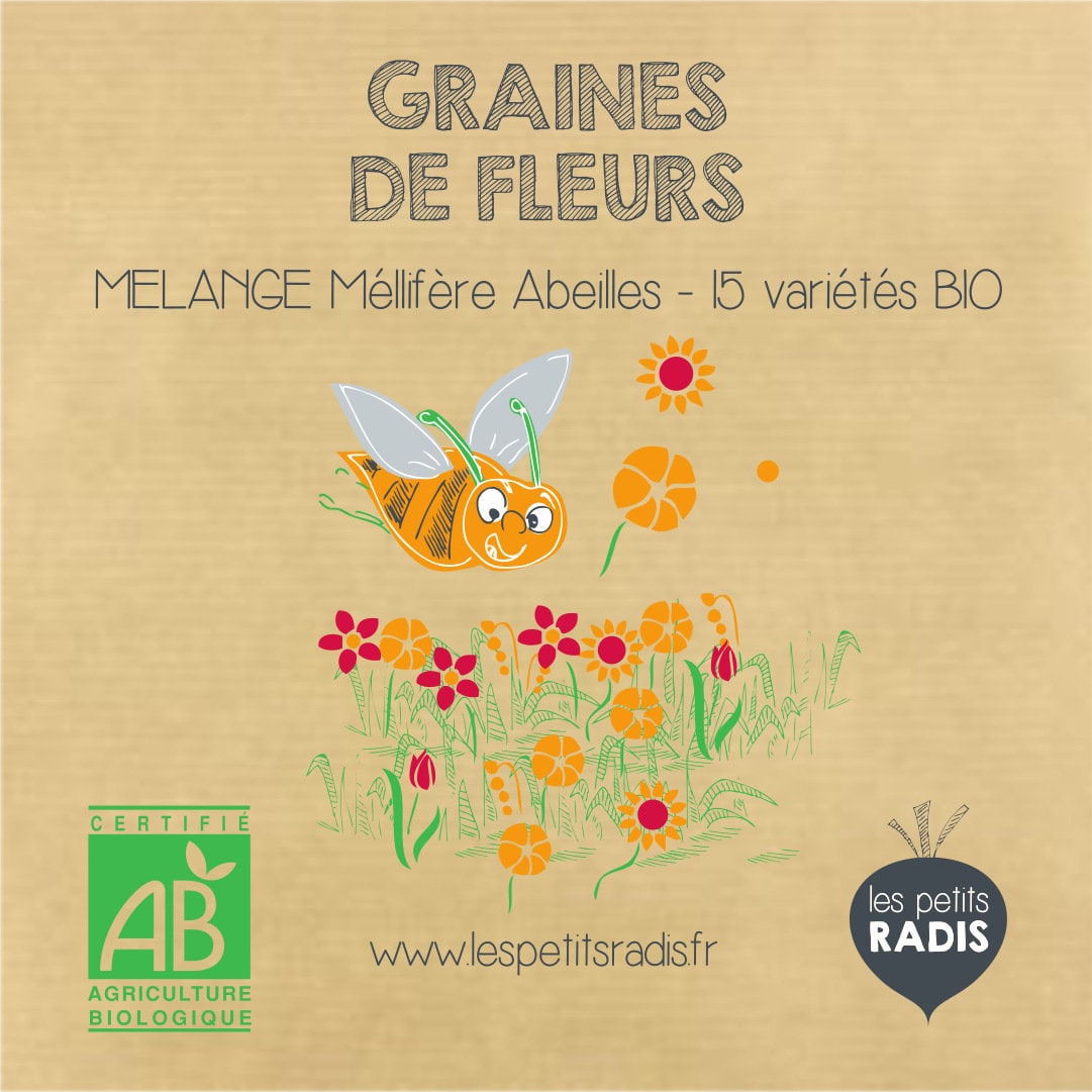 Mini kit graines fleurs mellifères bio