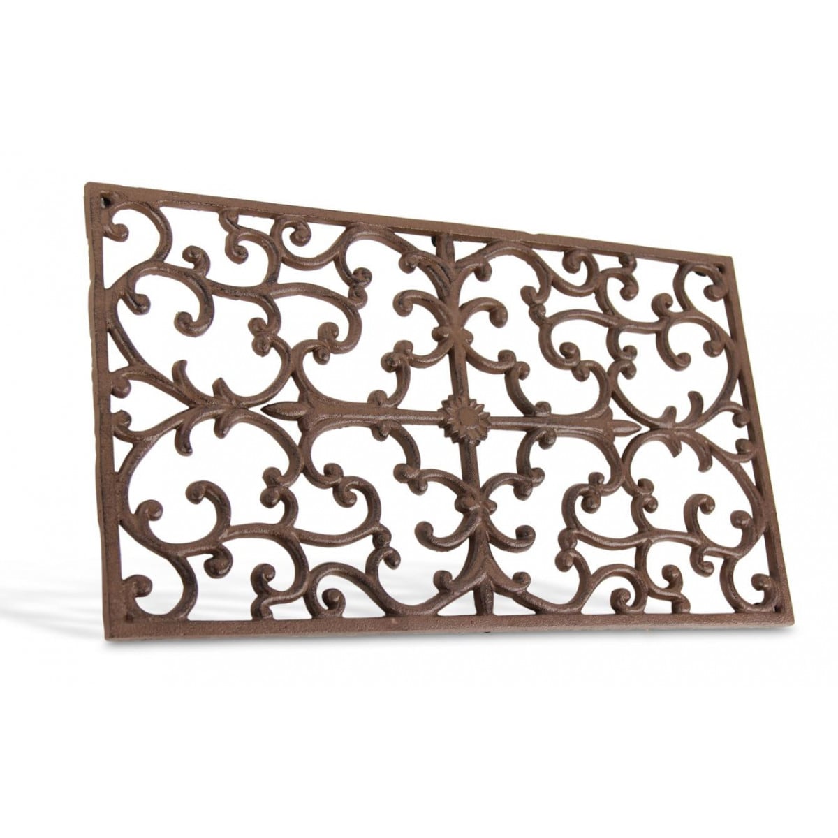 Paillasson rectangulaire fonte marron