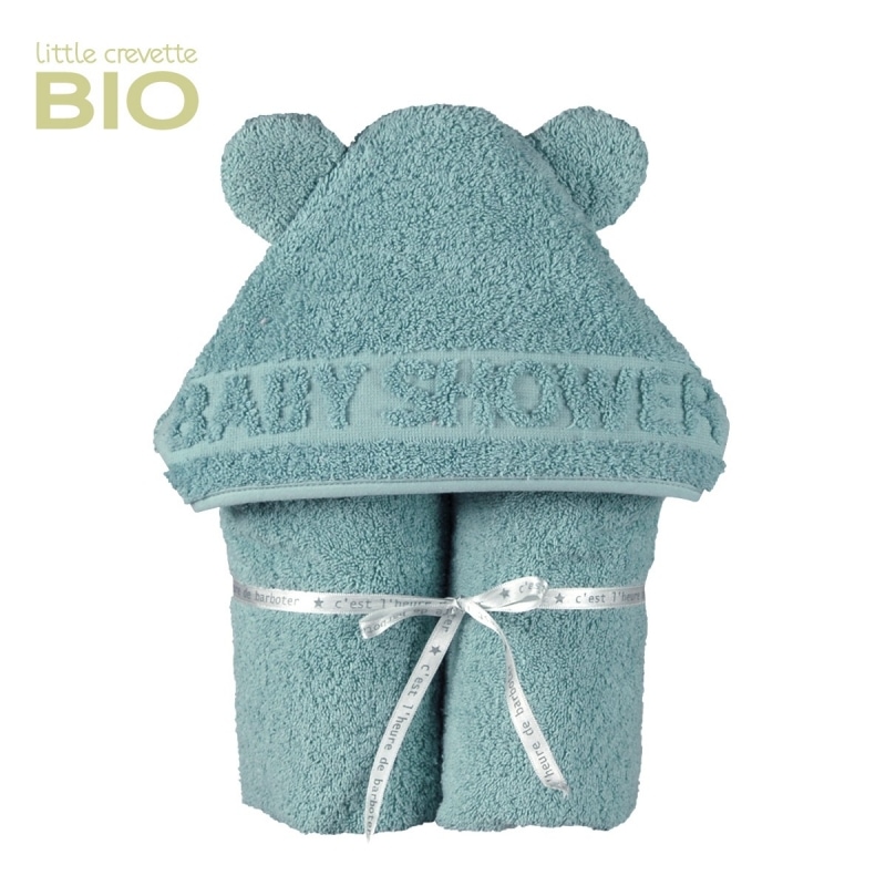 Cape de bain coton bio babyshower